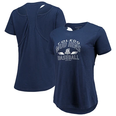 T-shirt Femme Bleu Marine Toledo Mud Hens Cut It Out