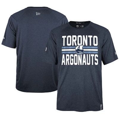 Men's New Era  Navy Toronto Argonauts Sideline Varsity Performance T-Shirt