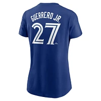 Women's Nike Vladimir Guerrero Jr. Royal Toronto Blue Jays Name & Number T-Shirt