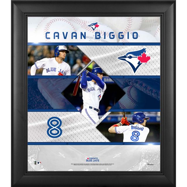 Collage d'étoiles cousues Cavan Biggio des Blue Jays de Toronto encadré 15" x 17"