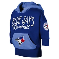 Sweat à capuche manches trois-quarts pour jeunes filles des Blue Jays de Toronto Royal Team Practice