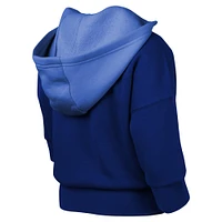 Sweat à capuche manches trois-quarts pour jeunes filles des Blue Jays de Toronto Royal Team Practice