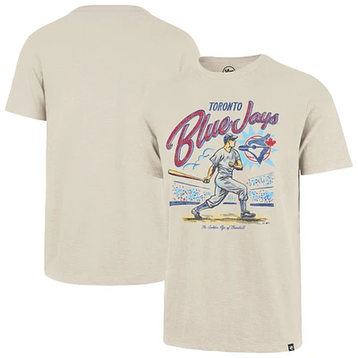 T-shirt crème '47 Toronto Blue Jays pour homme, effet vieilli, Golden Age Scrum
