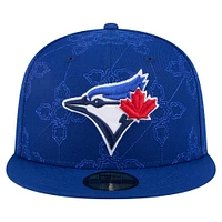 Men's New Era  Blue Toronto Jays Injection Pattern 59FIFTY Fitted Hat
