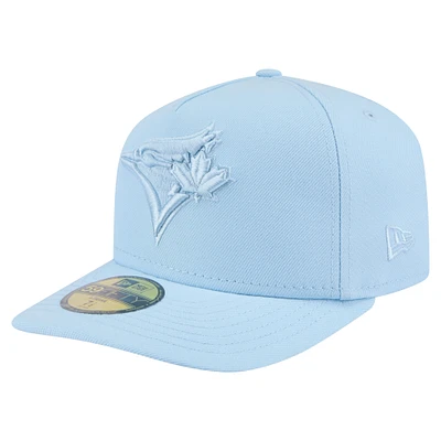 Men's New Era  Light Blue Toronto Jays Color Pack Tonal A-Frame 59FIFTY Fitted Hat