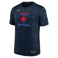 Men's Nike  Navy Toronto Blue Jays Authentic Collection City Connect Velocity Performance T-Shirt
