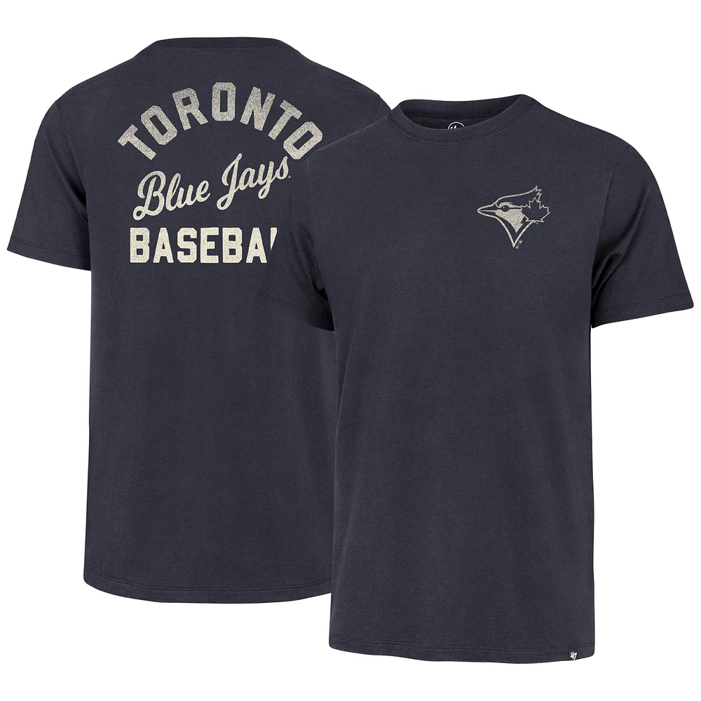 Men's '47  Navy Toronto Blue Jays Turn Back Franklin T-Shirt
