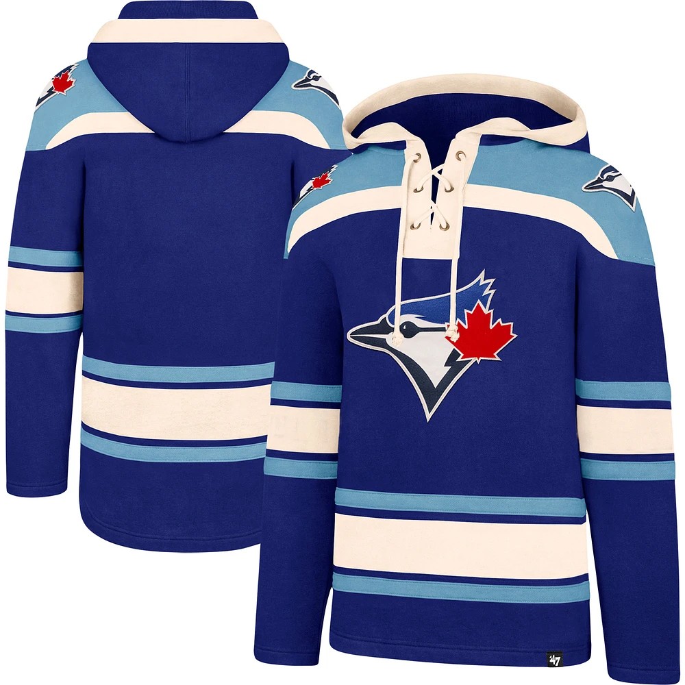 Men's '47 Royal Toronto Blue Jays Lacer - Pullover Hoodie