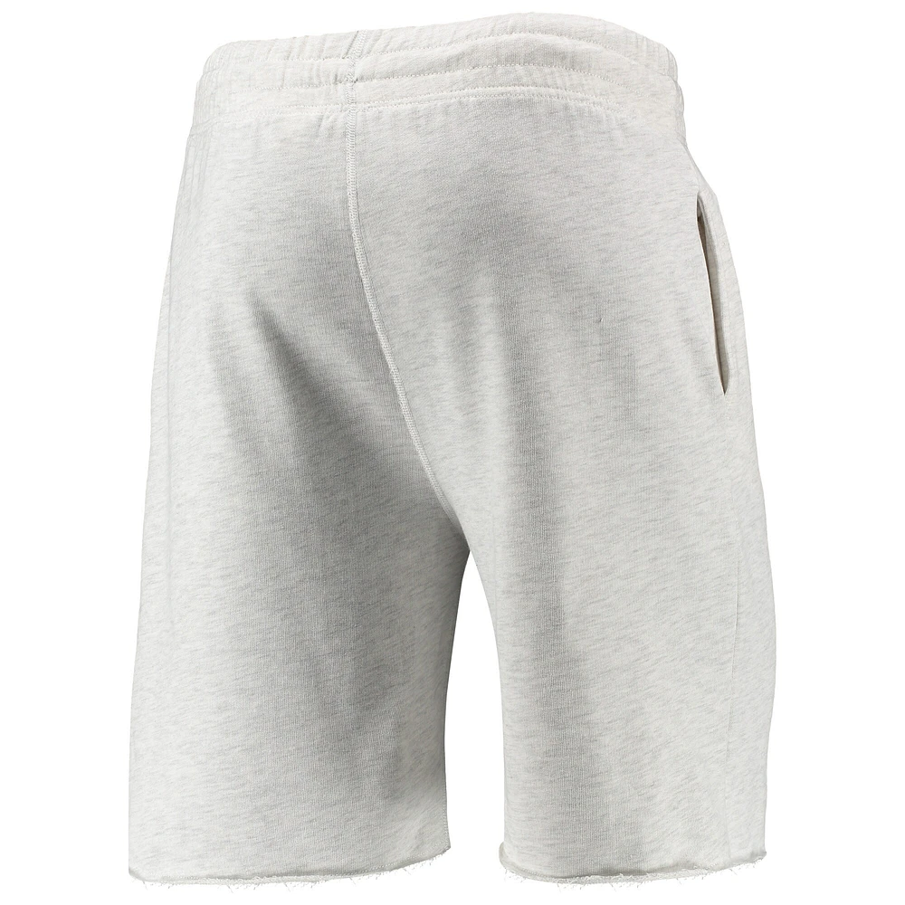 Men's Concepts Sport Oatmeal Toronto Blue Jays Mainstream Logo Terry Tri-Blend Shorts