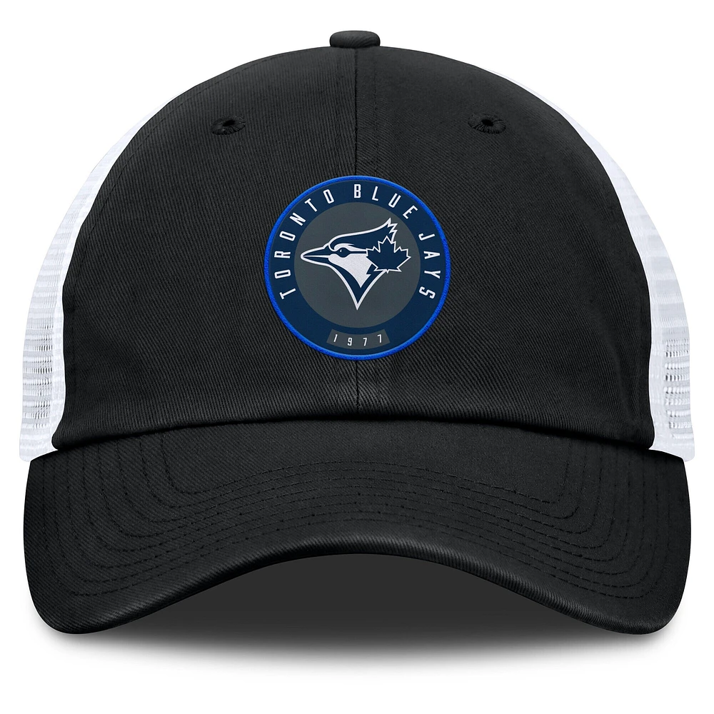 Men's Fanatics Black/White Toronto Blue Jays Averies Adjustable Hat