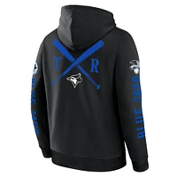 Men's Fanatics  Black Toronto Blue Jays Big City Legacy Fleece Pullover Hoodie