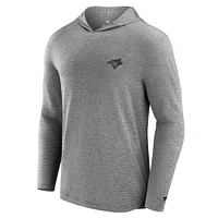 Men's Fanatics Black Toronto Blue Jays Front Office Tech Lightweight Hoodie T-Shirt