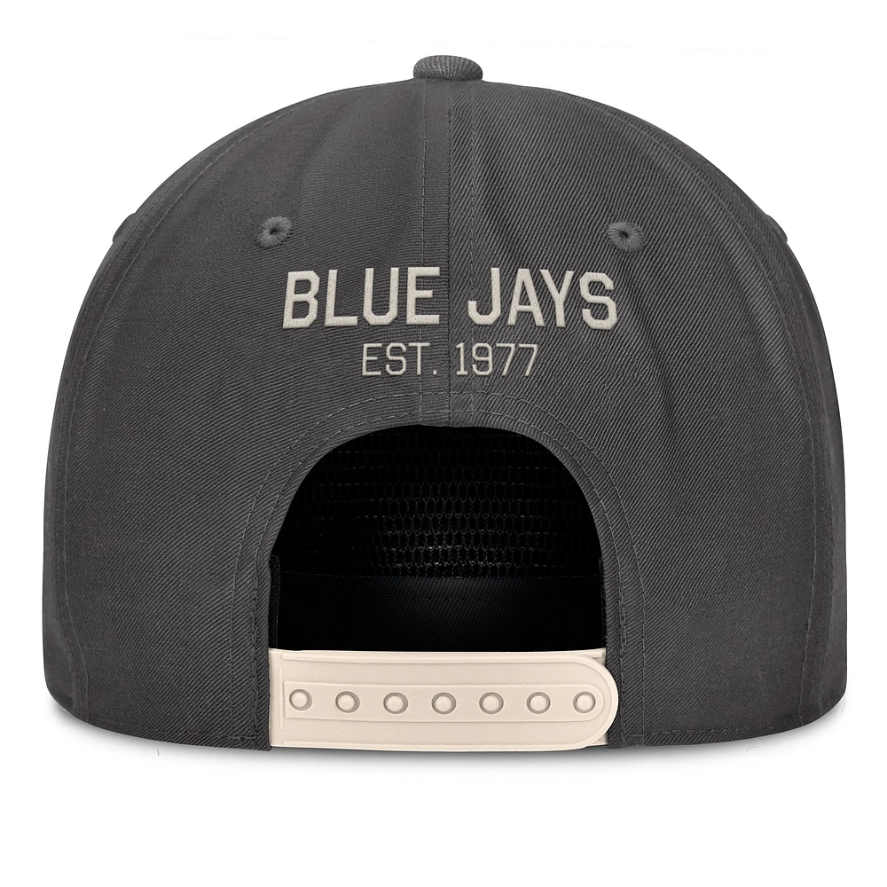 Men's Fanatics Charcoal Toronto Blue Jays Closer Adjustable Hat