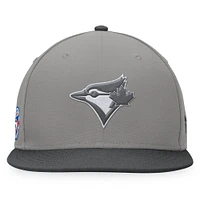 Men's Fanatics Gray/Charcoal Toronto Blue Jays Ace Snapback Hat