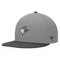 Men's Fanatics Gray/Charcoal Toronto Blue Jays Ace Snapback Hat