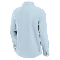 Men's Fanatics Light Blue Toronto Jays Front Office Long Sleeve Button-Up Shirt