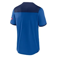 Men's Fanatics Royal Toronto Blue Jays Circle the Bases - V-Neck T-Shirt