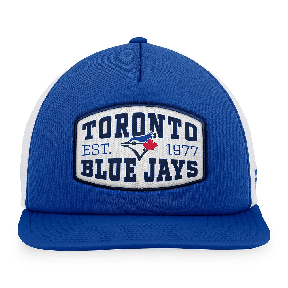 Men's Fanatics  Royal Toronto Blue Jays Foam Front Patch Trucker Snapback Hat