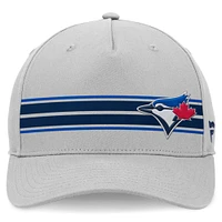 Men's Fanatics Stone Toronto Blue Jays Foul Ball A-Frame Adjustable Hat
