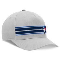 Men's Fanatics Stone Toronto Blue Jays Foul Ball A-Frame Adjustable Hat