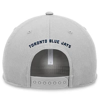 Men's Fanatics Stone Toronto Blue Jays Foul Ball A-Frame Adjustable Hat