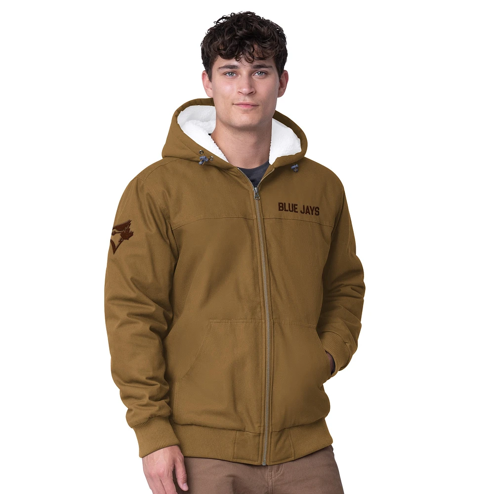 Veste à capuche zippée complète G-III Sports by Carl Banks Brown des Blue Jays de Toronto pour homme