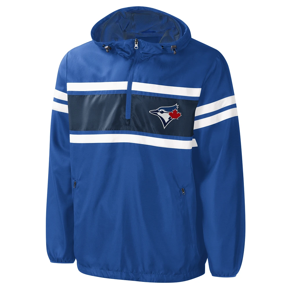Veste à capuche demi-glissière G-III Sports by Carl Banks Royal Toronto Blue Jays Games Score pour homme
