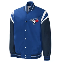 Men's G-III Sports by Carl Banks Royal Toronto Blue Jays Title Holder Full-Snap Varsity Jacket