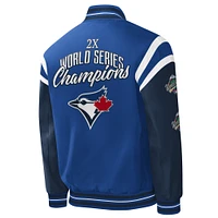 Men's G-III Sports by Carl Banks Royal Toronto Blue Jays Title Holder Full-Snap Varsity Jacket