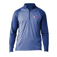 Men's Levelwear Royal Toronto Blue Jays Charter Raglan - Quarter-Zip Top