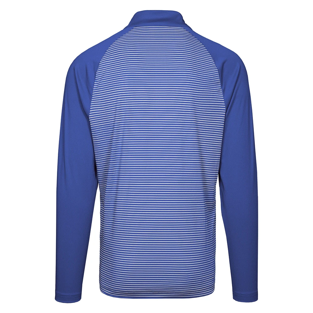 Men's Levelwear Royal Toronto Blue Jays Charter Raglan - Quarter-Zip Top