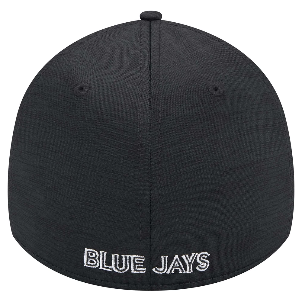 Men's New Era  Black Toronto Blue Jays 2024 MLB Clubhouse 39THIRTY Flex Fit Hat