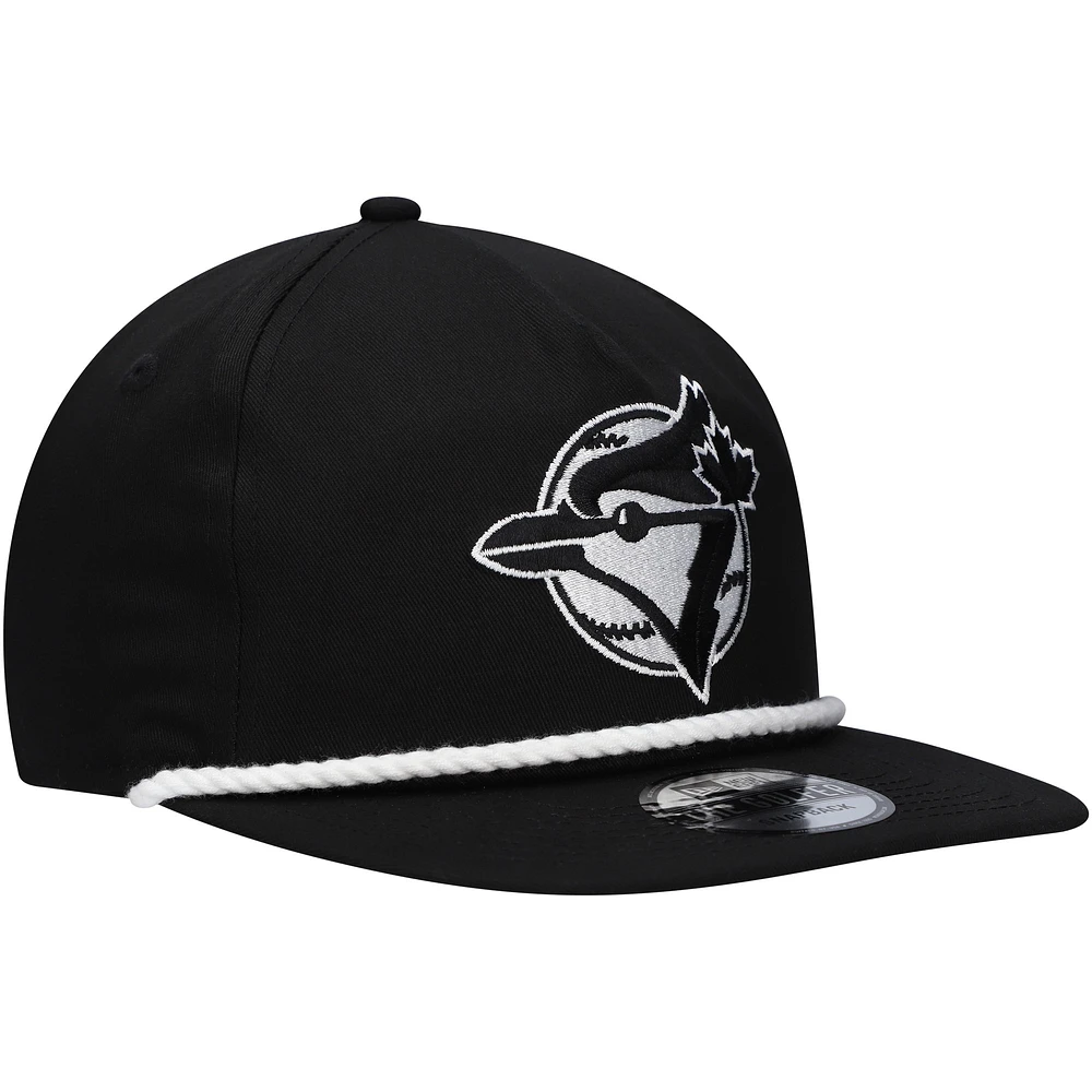 Men's New Era Black Toronto Blue Jays Golfer Snapback Hat