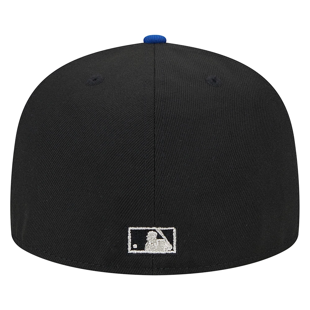 Men's New Era Black Toronto Blue Jays Metallic Camo 59FIFTY Fitted Hat
