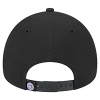 Men's New Era Black Toronto Blue Jays Mojo Dojo A-Frame 9FORTY Adjustable Hat