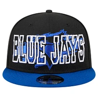 Men's New Era Black Toronto Blue Jays Splatter 9FIFTY Snapback Hat