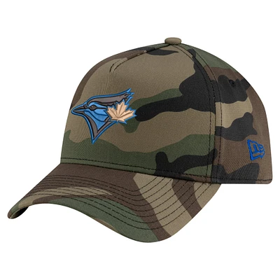 Casquette ajustable A-Frame 9FORTY Woodland Team Pop des Blue Jays de Toronto de New Era pour homme
