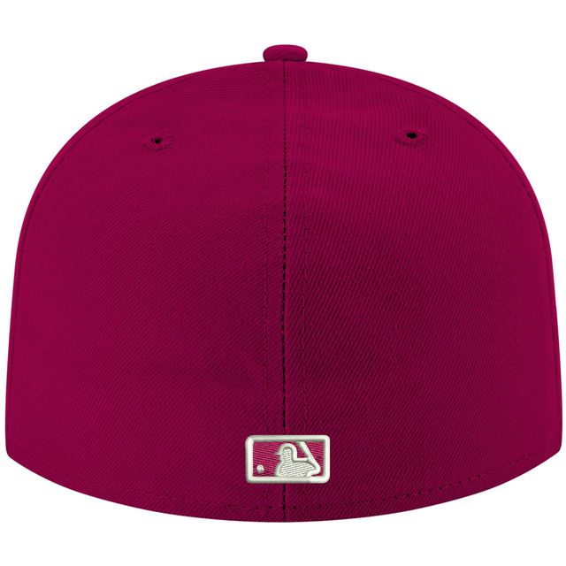 Casquette ajustée 59FIFTY avec logo blanc des Blue Jays de Toronto Cardinal New Era pour homme