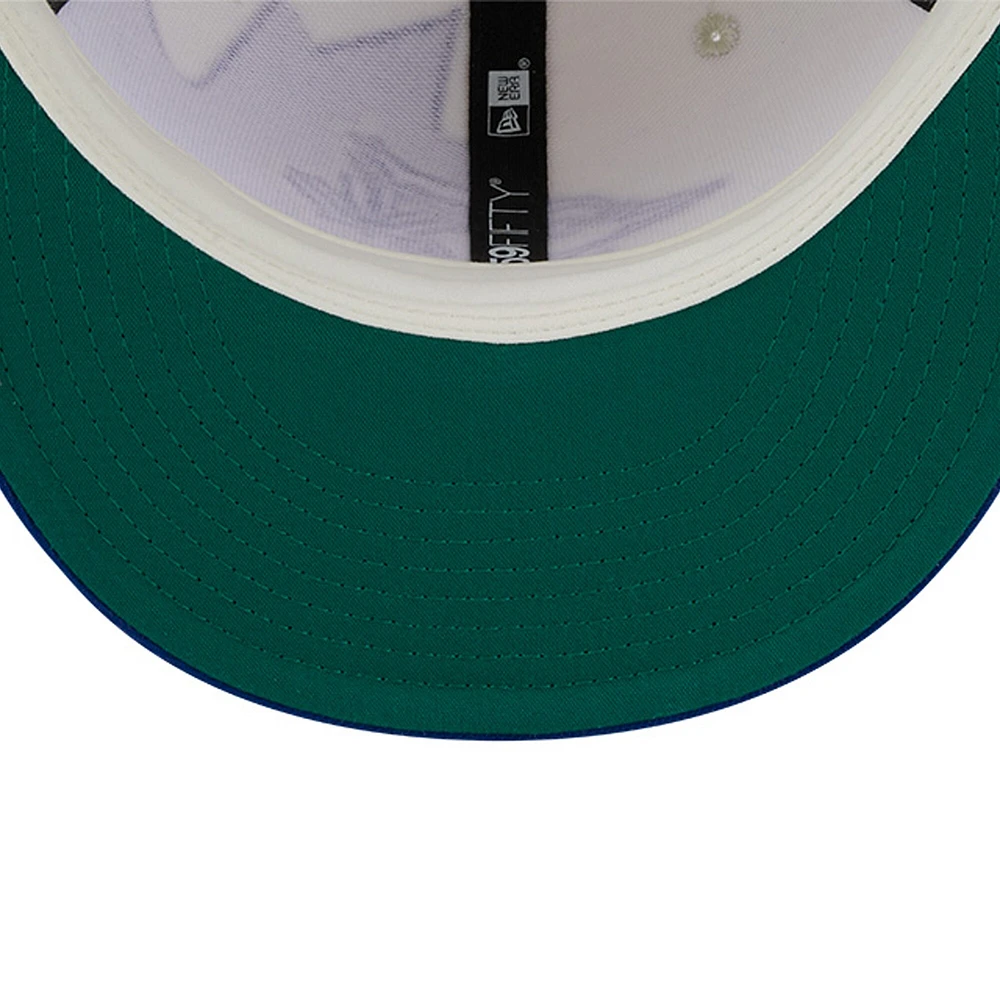 Casquette ajustée 59FIFTY à double logo crème/royal des Blue Jays de Toronto New Era pour hommes