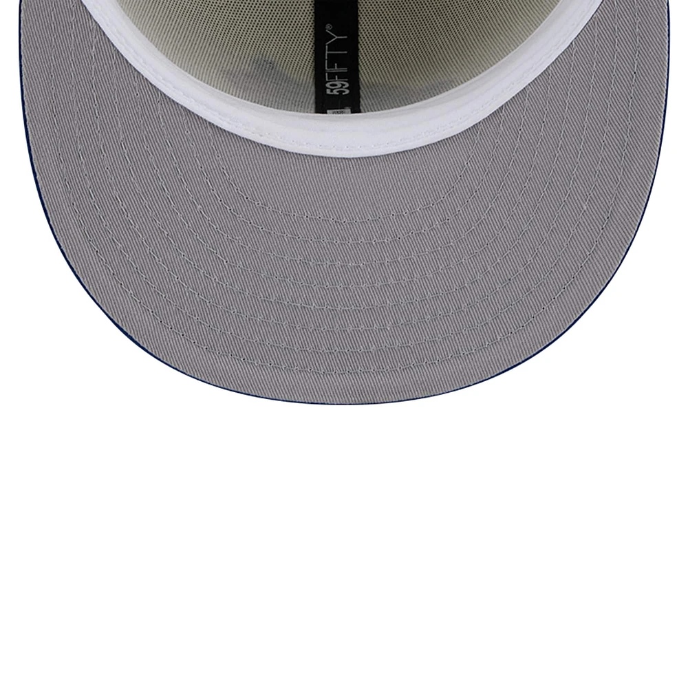 Men's New Era Cream Toronto Blue Jays Cooperstown Collection Chrome 59FIFTY Fitted Hat