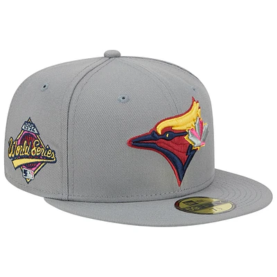Men's New Era  Gray Toronto Blue Jays Multi Color Pack 59FIFTY Fitted Hat