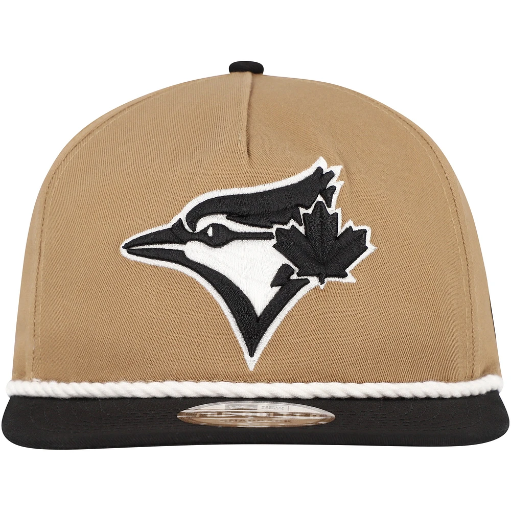Casquette Snapback de golfeur des Blue Jays de Toronto New Era kaki/noir pour hommes