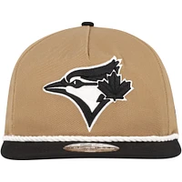 Casquette Snapback de golfeur des Blue Jays de Toronto New Era kaki/noir pour hommes