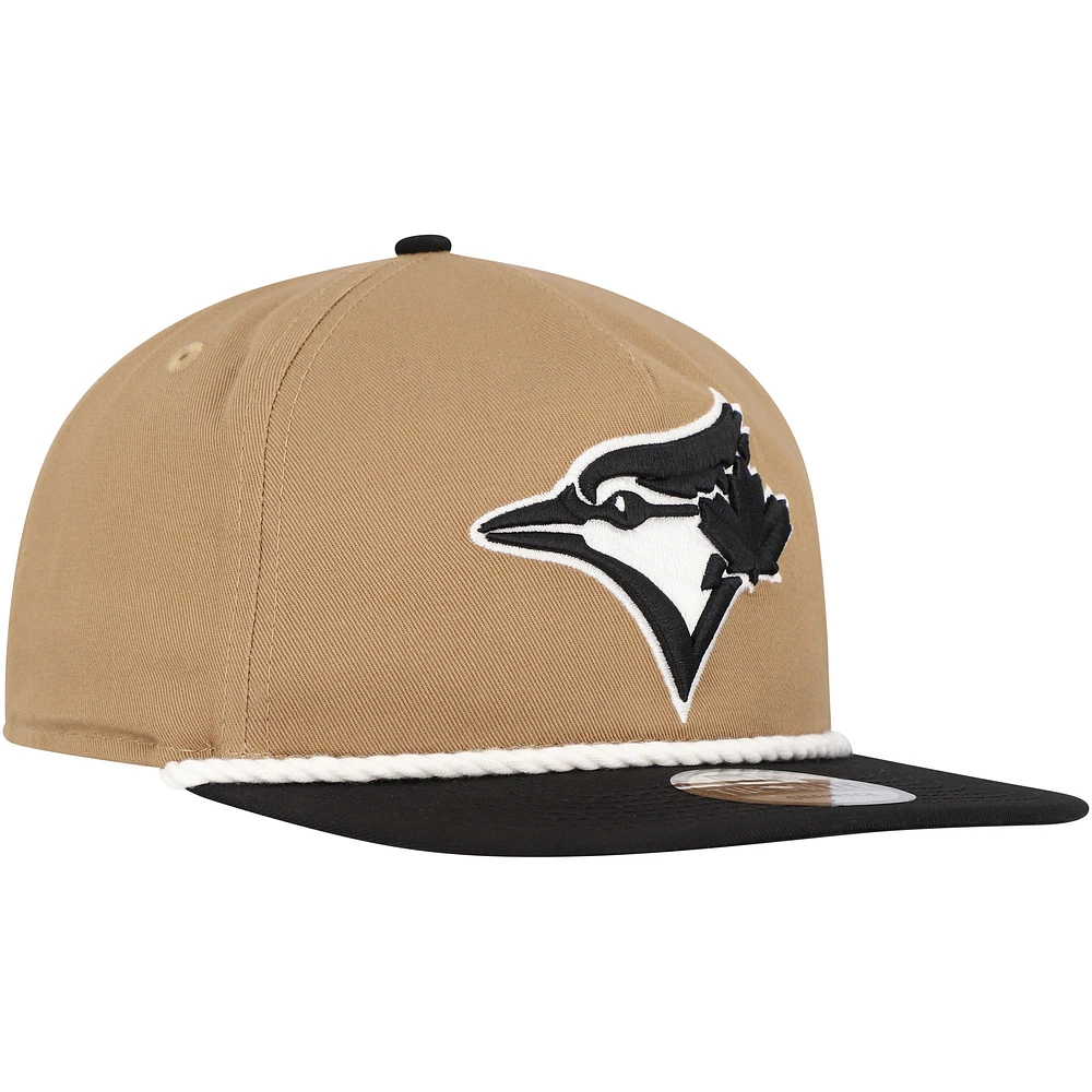 Casquette Snapback de golfeur des Blue Jays de Toronto New Era kaki/noir pour hommes