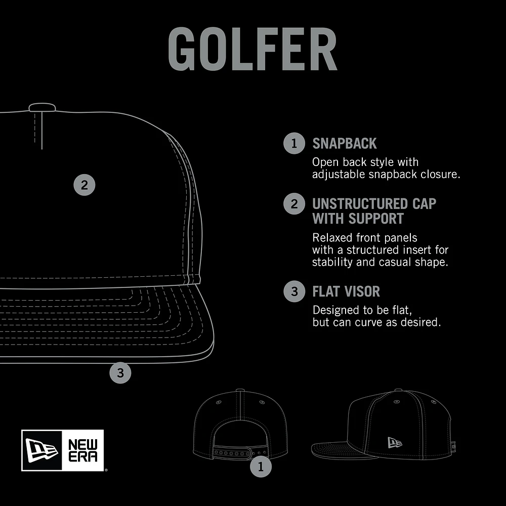 Casquette Snapback de golfeur des Blue Jays de Toronto New Era kaki/noir pour hommes