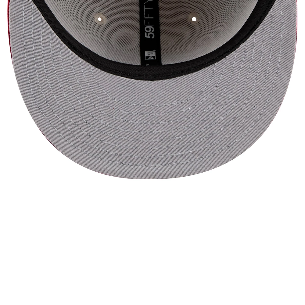 Men's New Era Khaki/Red Toronto Blue Jays 2024 MLB Canada Day 59FIFTY Fitted Hat