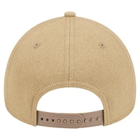 Men's New Era Khaki Toronto Blue Jays Logo Essentials 9FORTY A-Frame Adjustable Hat