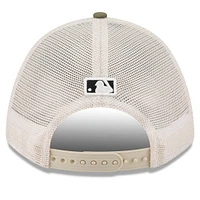 Men's New Era Light Beige/Olive Toronto Blue Jays 2025 Armed Forces Day 9FORTY M-Crown A-Frame Adjustable Hat