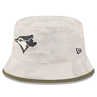 Men's New Era  Light Beige Toronto Blue Jays 2025 Armed Forces Day Bucket Hat