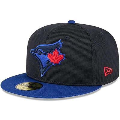 Casquette ajustée 59FIFTY City Connect pour homme des Toronto Blue Jays de New Era, bleu marine/bleu royal